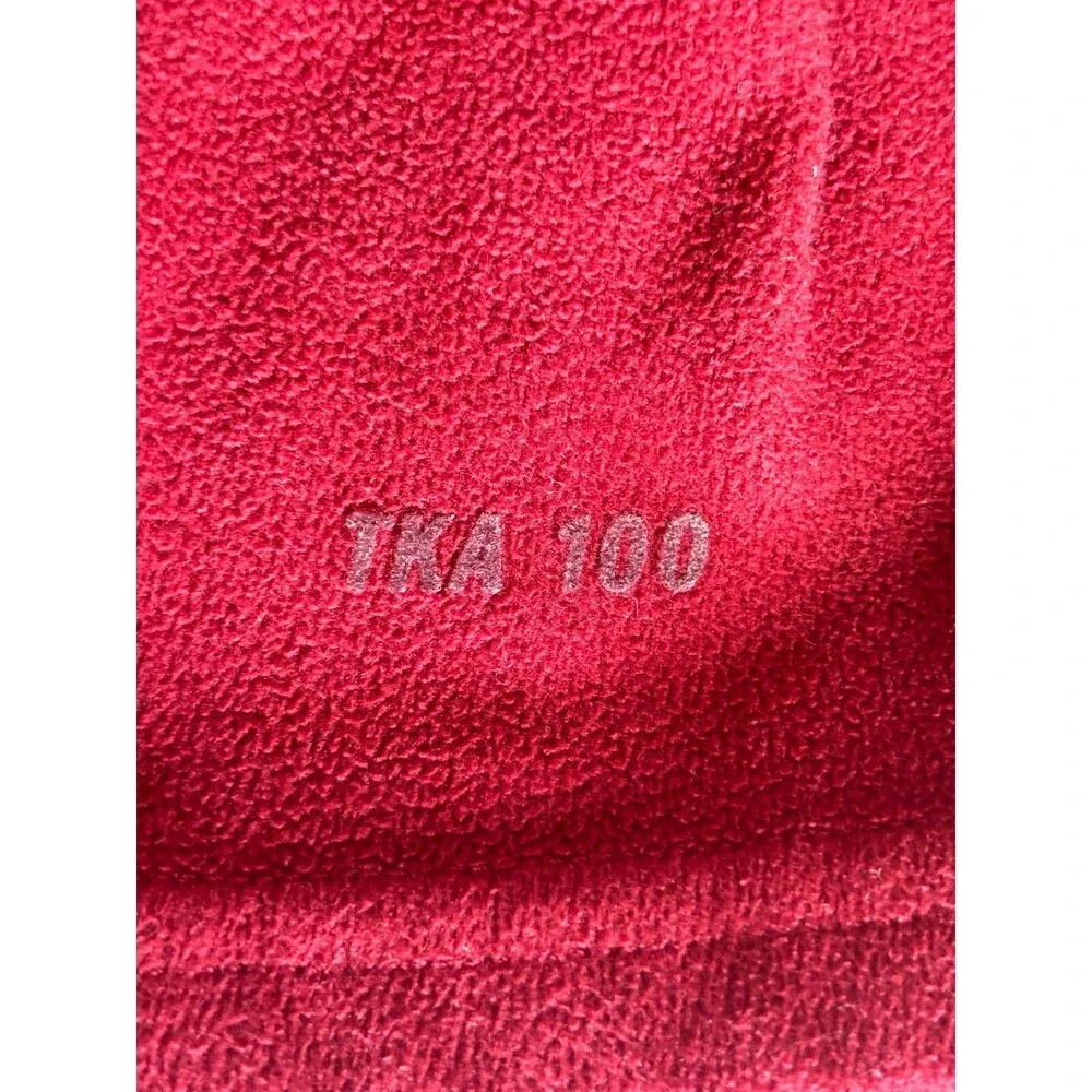 The North Face TKA 100 1/4 Zip Womens Fleece Burgundy Jacket Pullover Medium